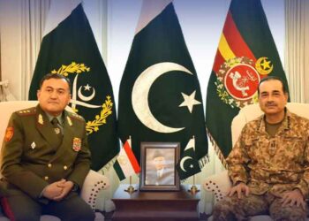 فیلڈ مارشل سید عاصم منیر سے تاجکستان کے وزیر دفاع  کی ملاقات