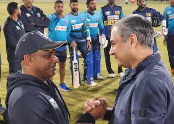 محسن نقوی کا پنڈی سٹیڈیم کا دورہ، پاکستان اور سری لنکا کے کھلاڑیوں سے ملاقات