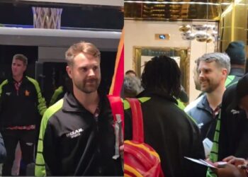 زمبابوے کرکٹ ٹیم 3 ملکی سیریز کیلئے اسلام آباد پہنچ گئی