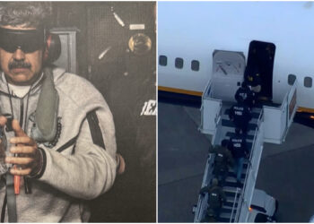 امریکی طیارہ وینزویلا کے گرفتار صدر کو لےکر نیویارک پہنچ گیا