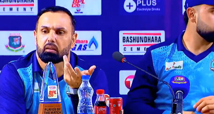 بی پی ایل: افغان کرکٹر محمد نبی بنگلادیشی بولر مستفیض سے متعلق سوال پر برہم ہوگئے